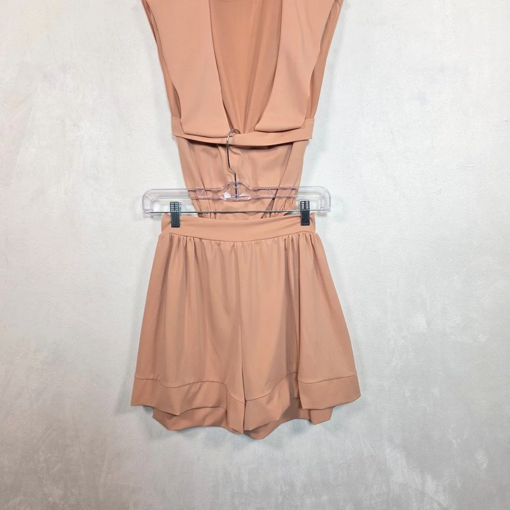 Vintage Kelle Dance Costume Women's M S Peach Sheer Lyrical Ballet Contemporary
